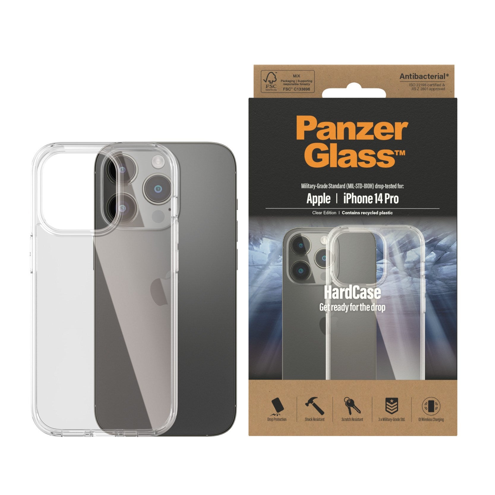 PanzerGlass® HardCase iPhone 14 Pro | Clear